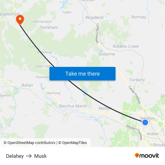 Delahey to Musk map