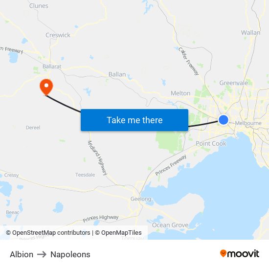 Albion to Napoleons map