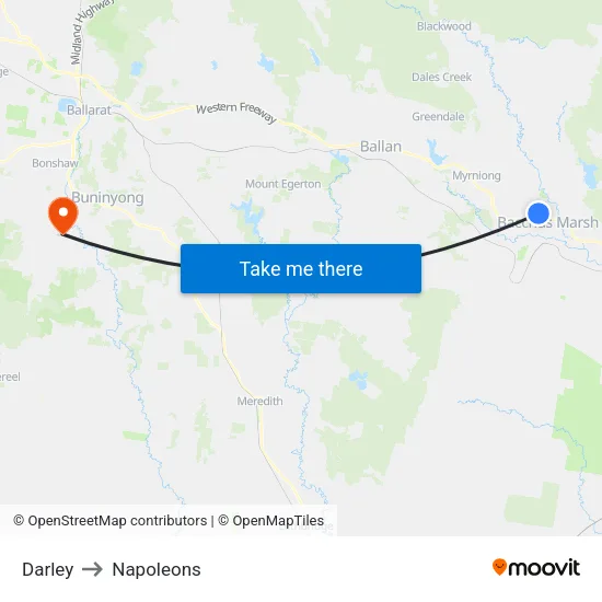 Darley to Napoleons map