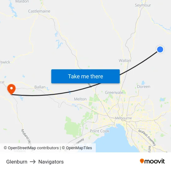 Glenburn to Navigators map