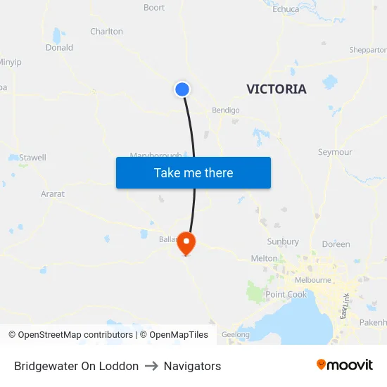 Bridgewater On Loddon to Navigators map