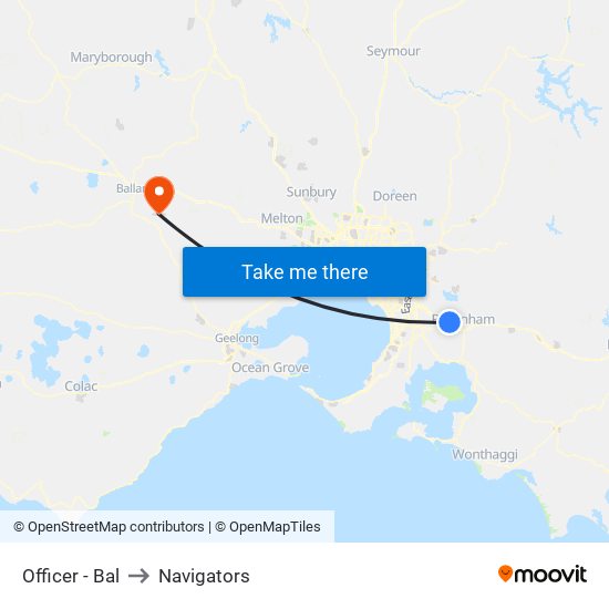 Officer - Bal to Navigators map