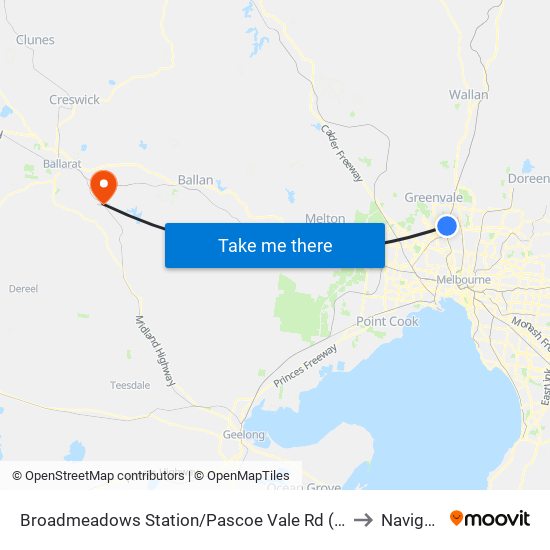 Broadmeadows Station/Pascoe Vale Rd (Broadmeadows) to Navigators map