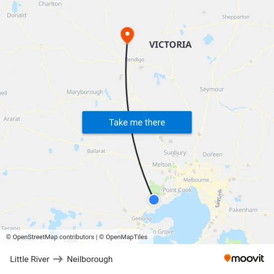 Little River to Neilborough map