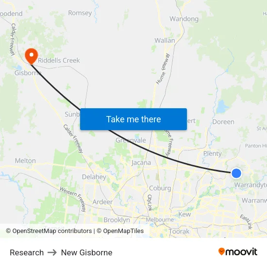 Research to New Gisborne map