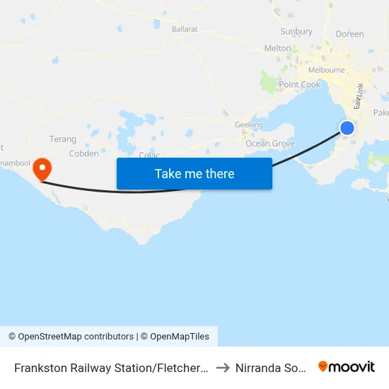 Frankston Railway Station/Fletcher Rd to Nirranda South map