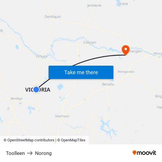 Toolleen to Norong map