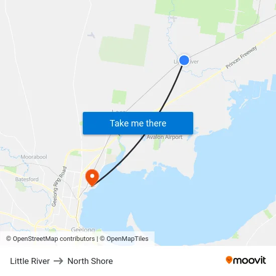 Little River to North Shore map