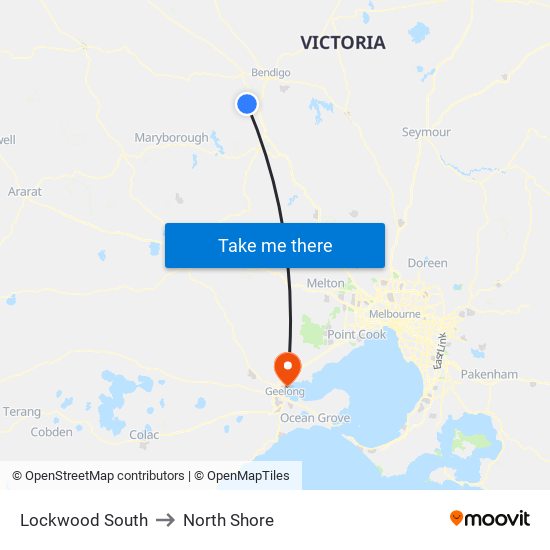 Lockwood South to North Shore map