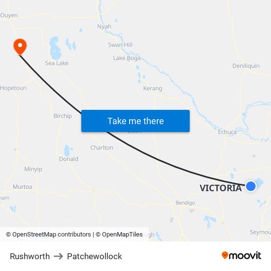 Rushworth to Patchewollock map