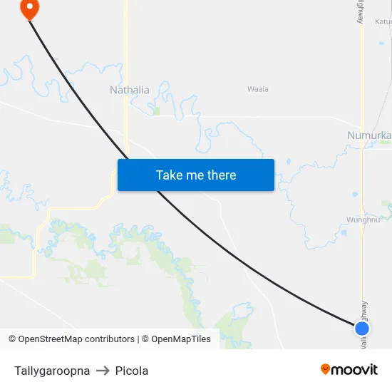 Tallygaroopna to Picola map