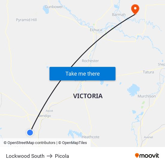 Lockwood South to Picola map