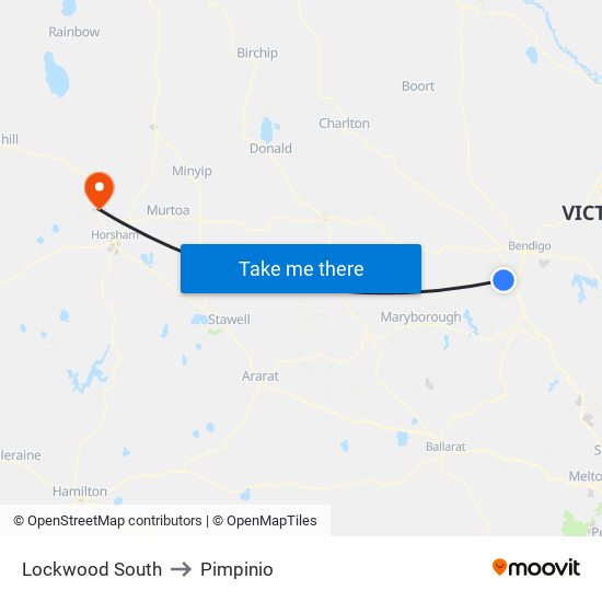 Lockwood South to Pimpinio map