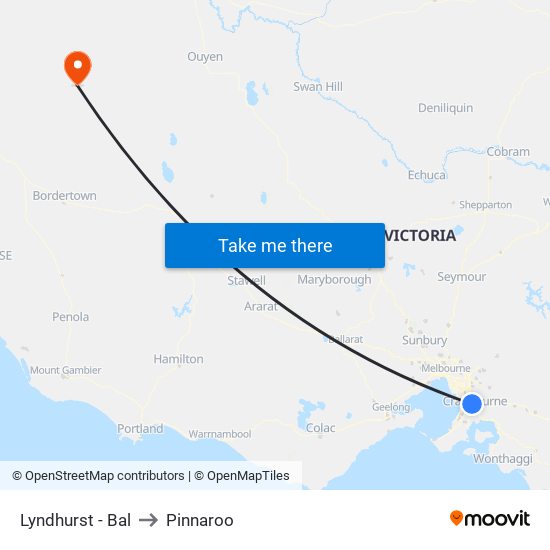 Lyndhurst - Bal to Pinnaroo map