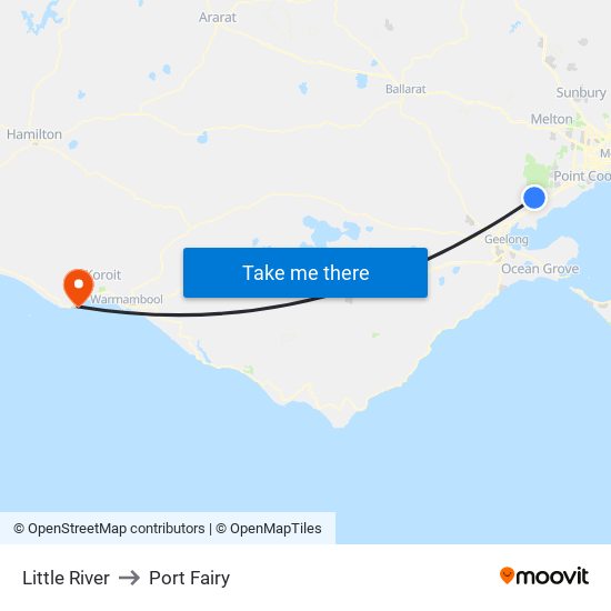 Little River to Port Fairy map