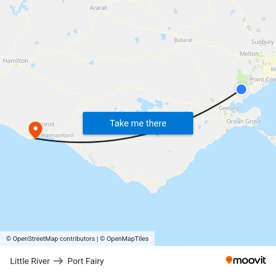 Little River to Port Fairy map