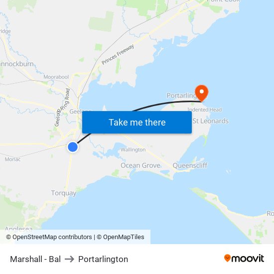 Marshall - Bal to Portarlington map