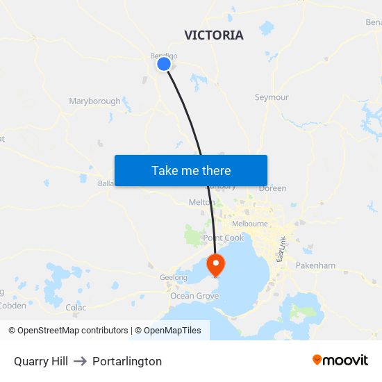 Quarry Hill to Portarlington map