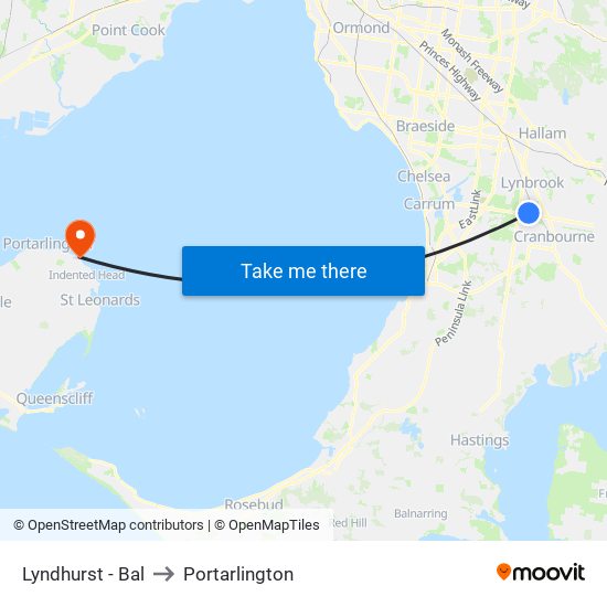 Lyndhurst - Bal to Portarlington map