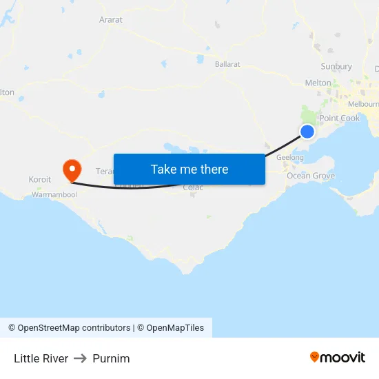 Little River to Purnim map