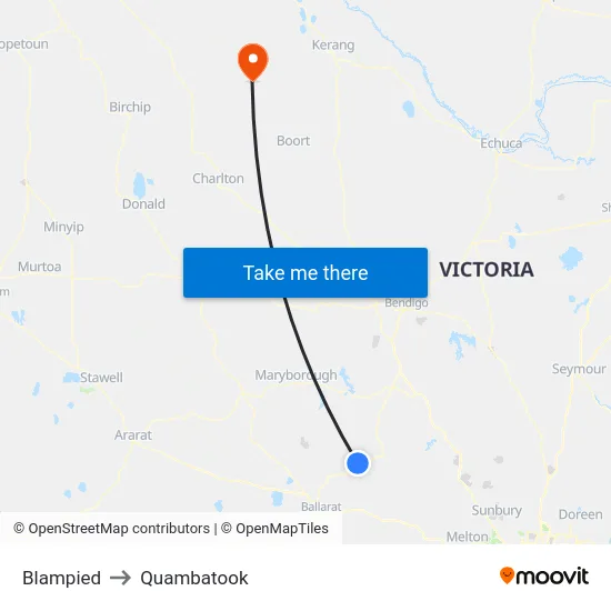 Blampied to Quambatook map