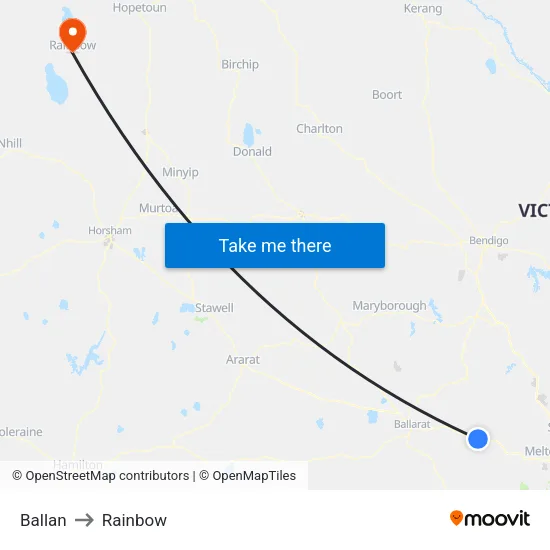 Ballan to Rainbow map