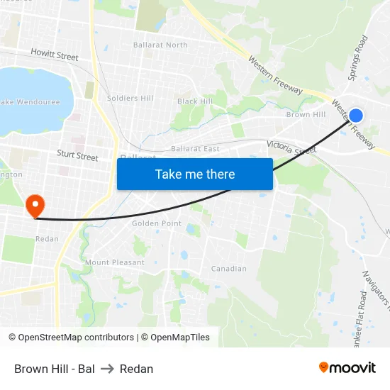 Brown Hill - Bal to Redan map