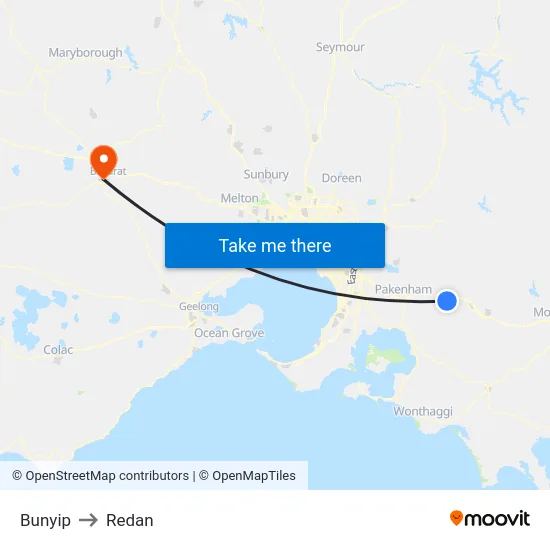 Bunyip to Redan map