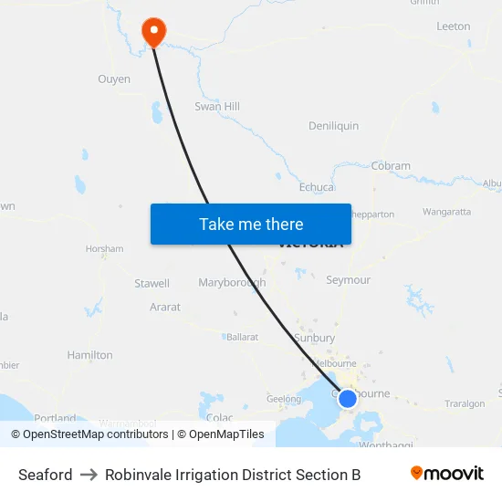 Seaford to Robinvale Irrigation District Section B map