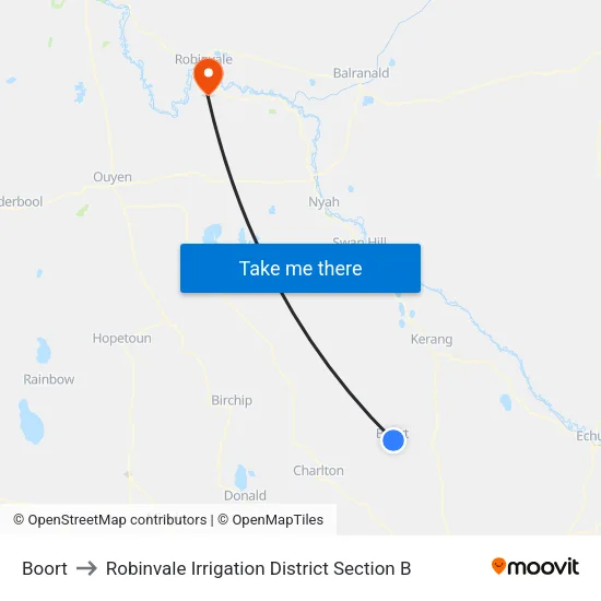 Boort to Robinvale Irrigation District Section B map