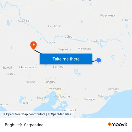 Bright to Serpentine map