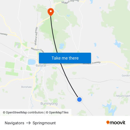 Navigators to Springmount map