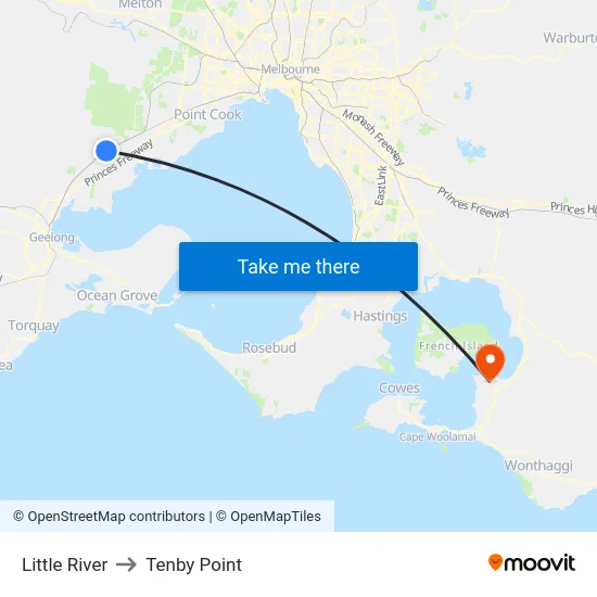 Little River to Tenby Point map