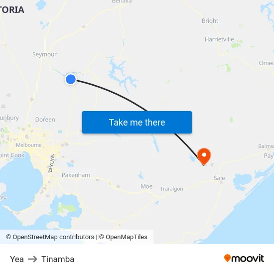 Yea to Tinamba map