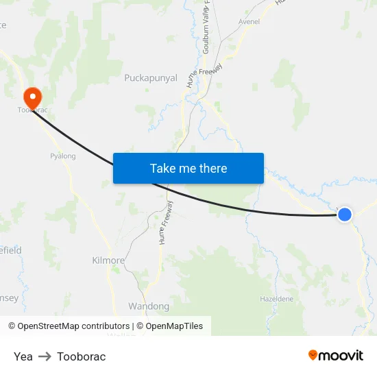 Yea to Tooborac map