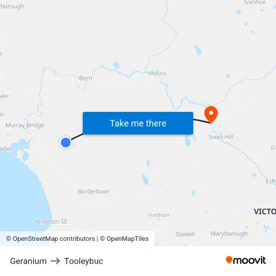 Geranium to Tooleybuc map