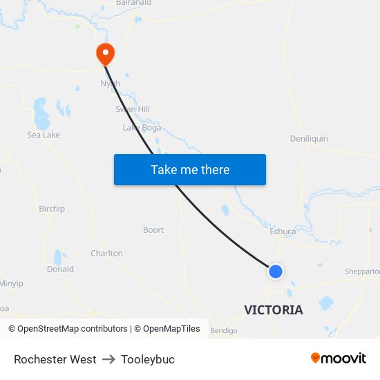 Rochester West to Tooleybuc map