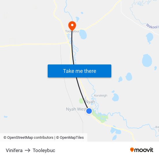 Vinifera to Tooleybuc map