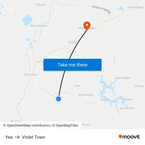 Yea to Violet Town map
