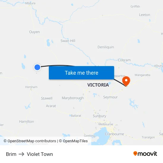 Brim to Violet Town map