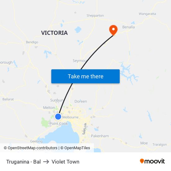Truganina - Bal to Violet Town map
