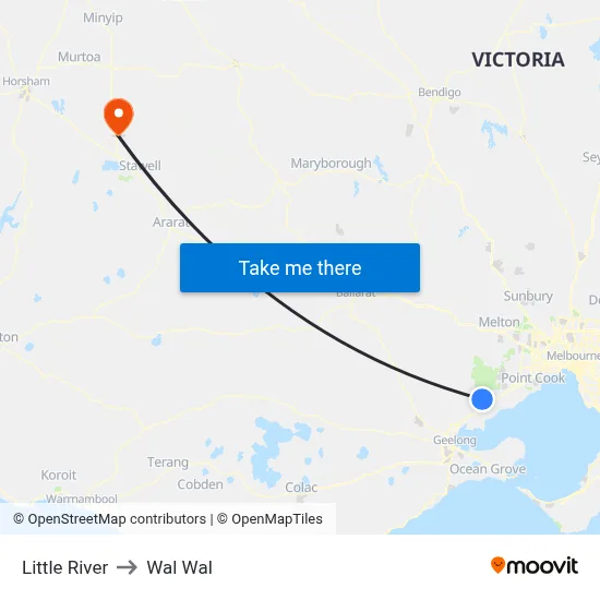 Little River to Wal Wal map