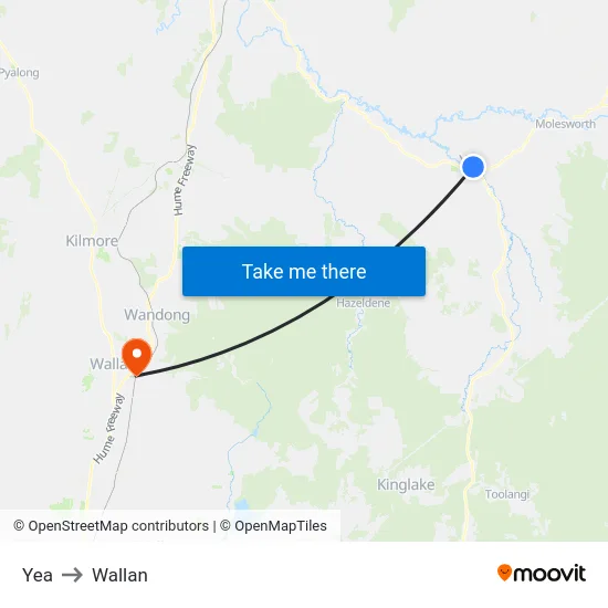 Yea to Wallan map