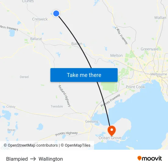 Blampied to Wallington map