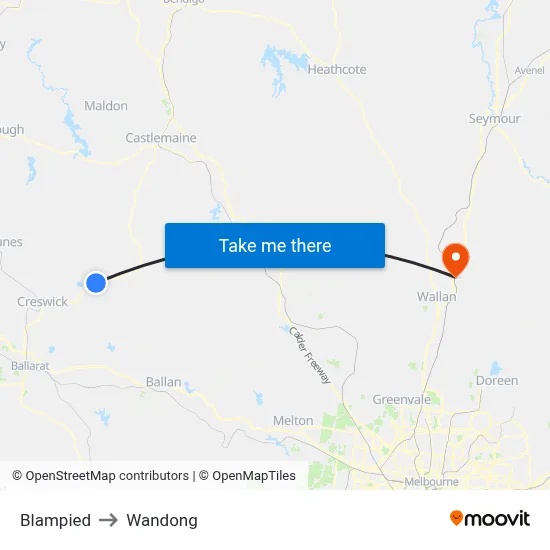 Blampied to Wandong map