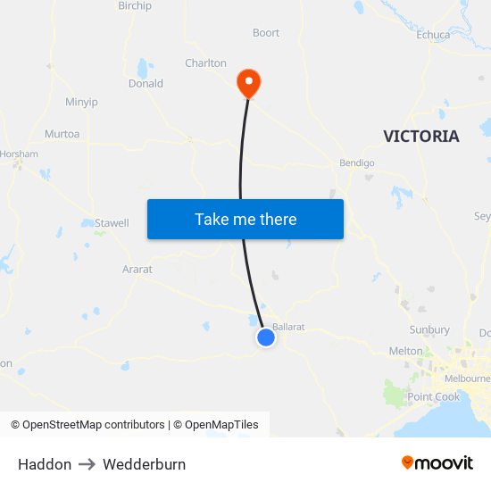 Haddon to Wedderburn map