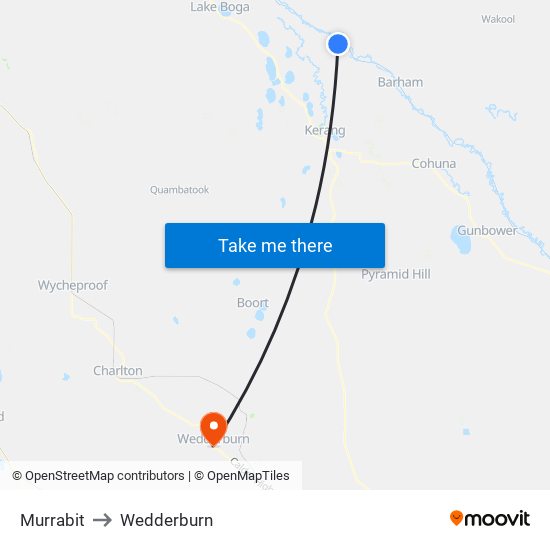 Murrabit to Wedderburn map