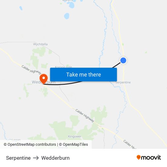 Serpentine to Wedderburn map