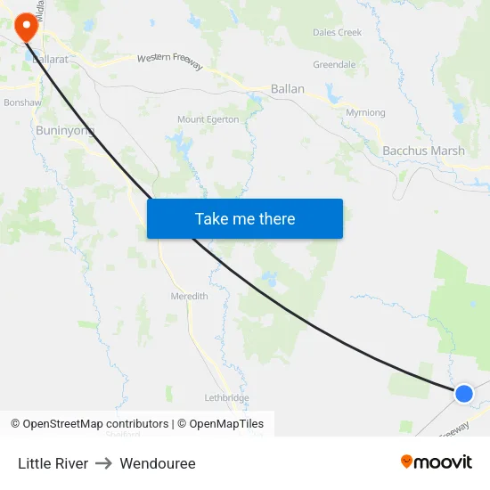 Little River to Wendouree map