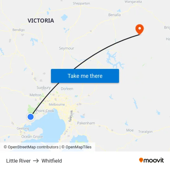 Little River to Whitfield map